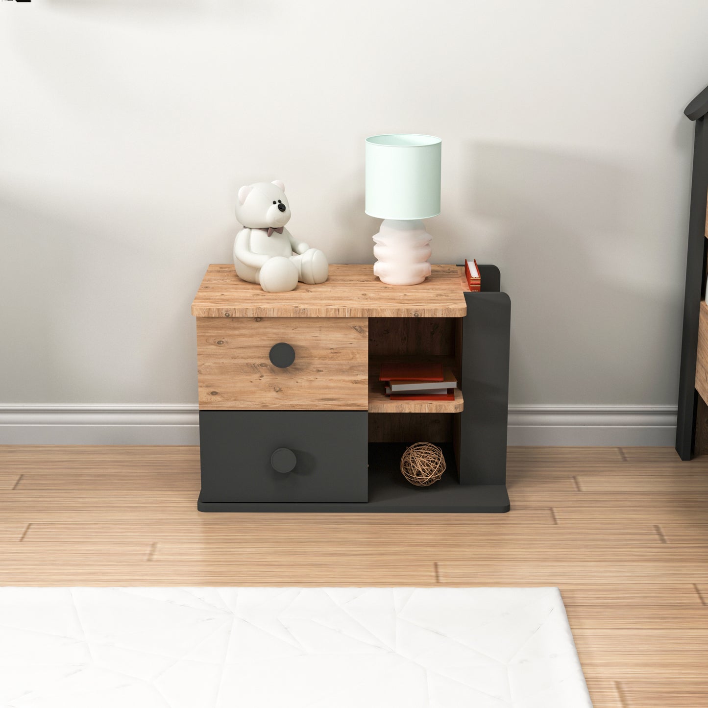 Nightstand with Drawer Valentino