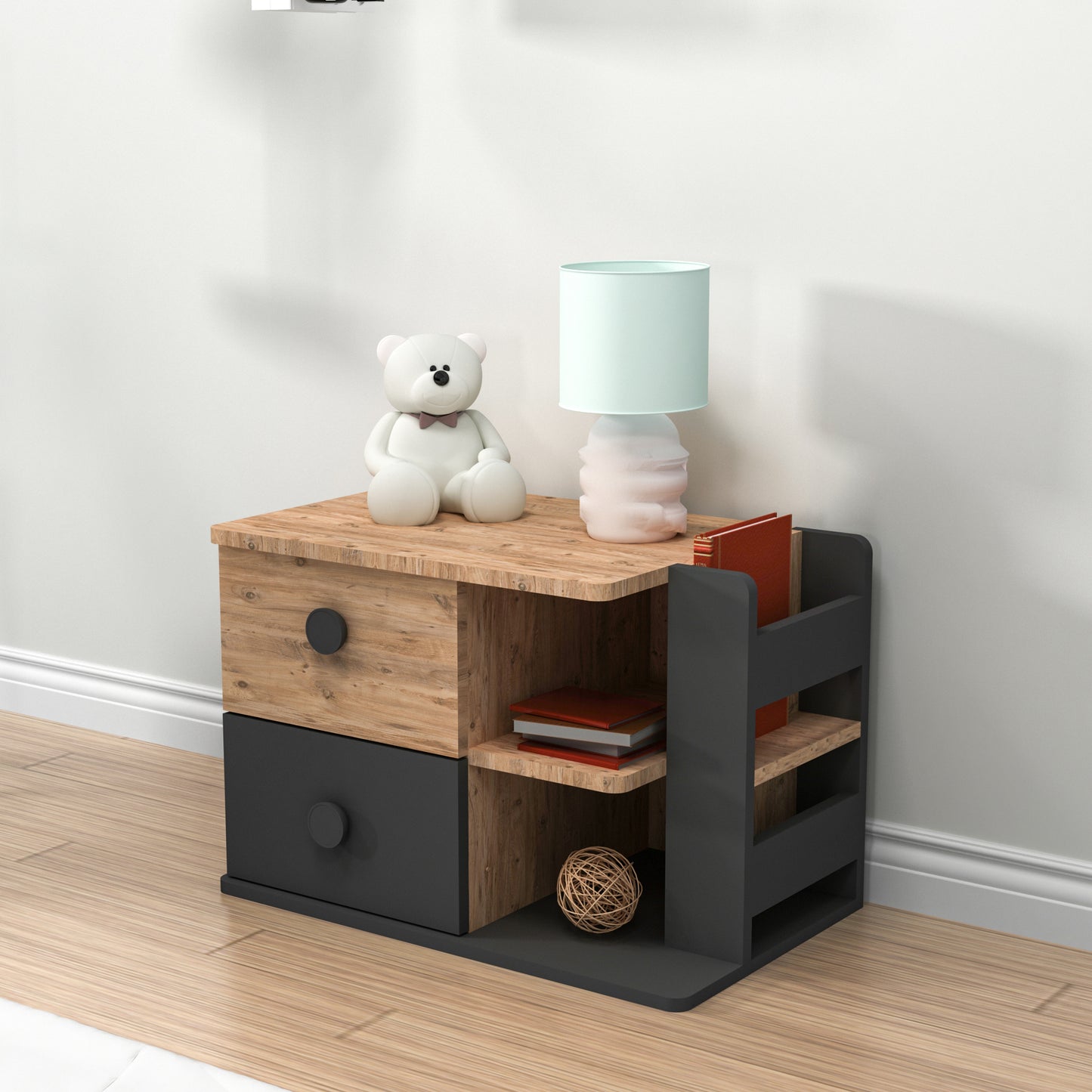 Nightstand with Drawer Valentino