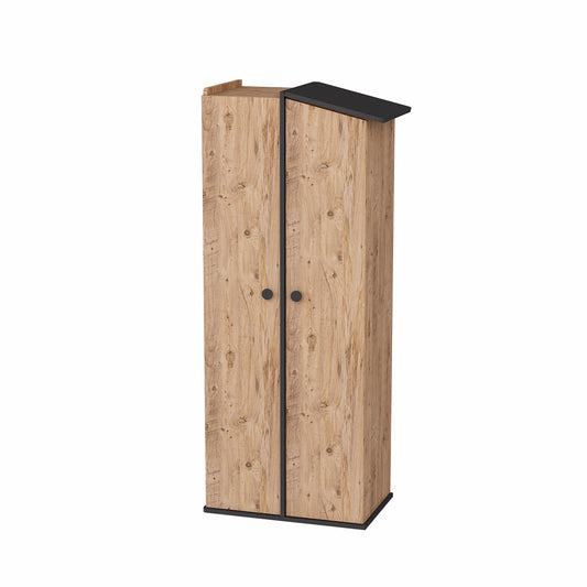 Compact Wardrobe with Cabinets and Shelves Valentino
