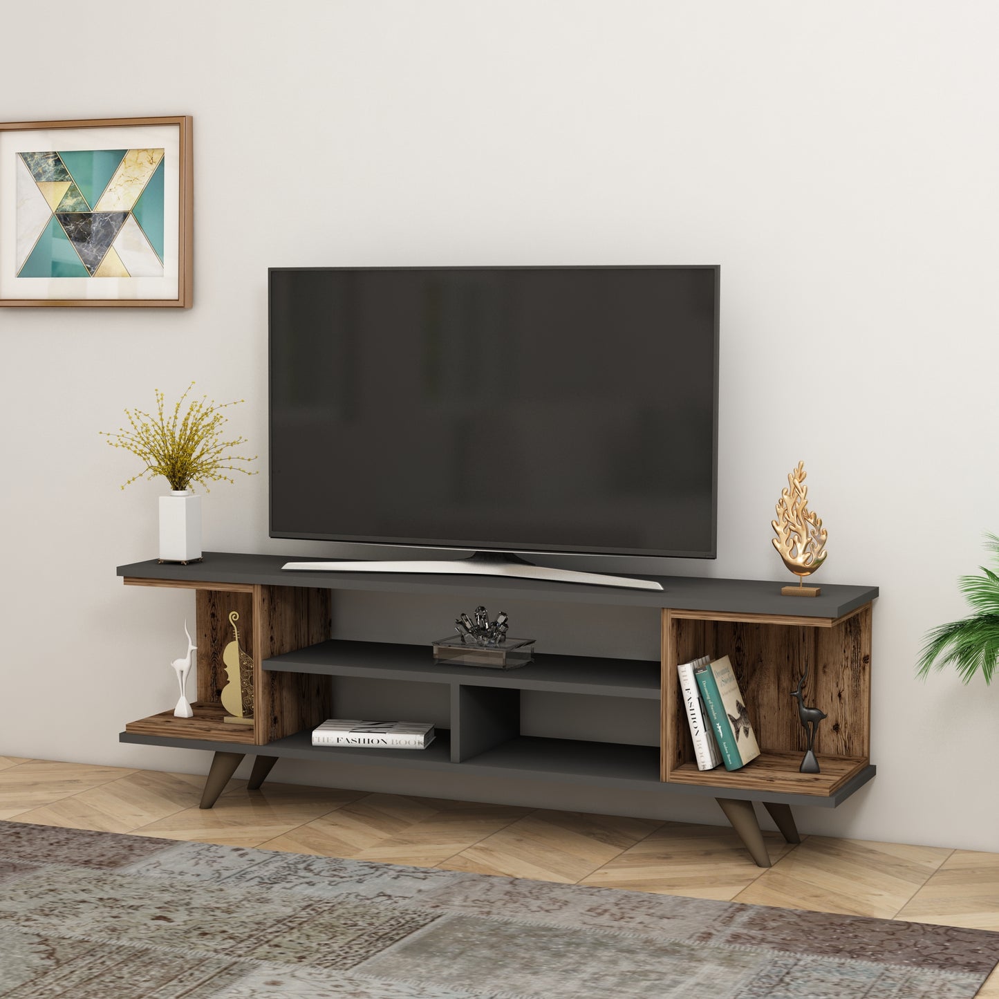 TV Stand, Media Console, TV cabinet, Wooden TV Stand, Media Stand, TV Lowboard, Entertainment Center, Wood TV Unit, TV Board, TV Table, Media Center, Living Room, Furniture