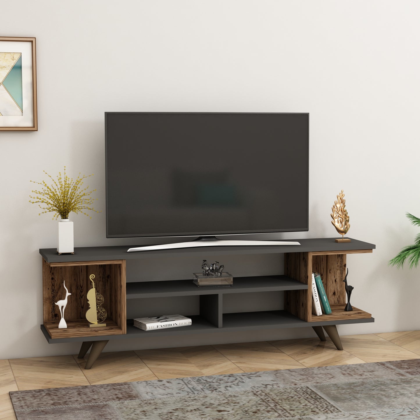 TV Stand, Media Console, TV cabinet, Wooden TV Stand, Media Stand, TV Lowboard, Entertainment Center, Wood TV Unit, TV Board, TV Table, Media Center, Living Room, Furniture