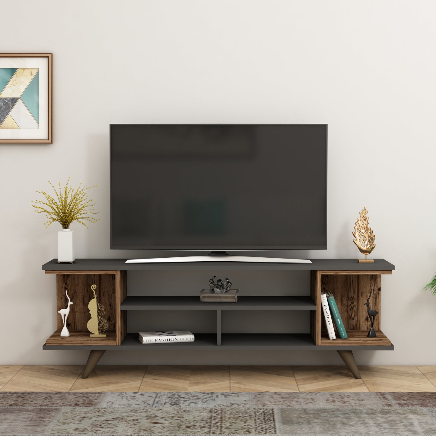 TV Stand, Media Console, TV cabinet, Wooden TV Stand, Media Stand, TV Lowboard, Entertainment Center, Wood TV Unit, TV Board, TV Table, Media Center, Living Room, Furniture