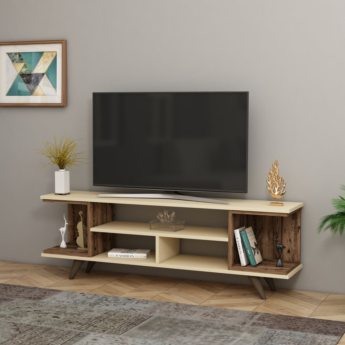 TV Stand, Media Console, TV cabinet, Wooden TV Stand, Media Stand, TV Lowboard, Entertainment Center, Wood TV Unit, TV Board, TV Table, Media Center, Living Room, Furniture