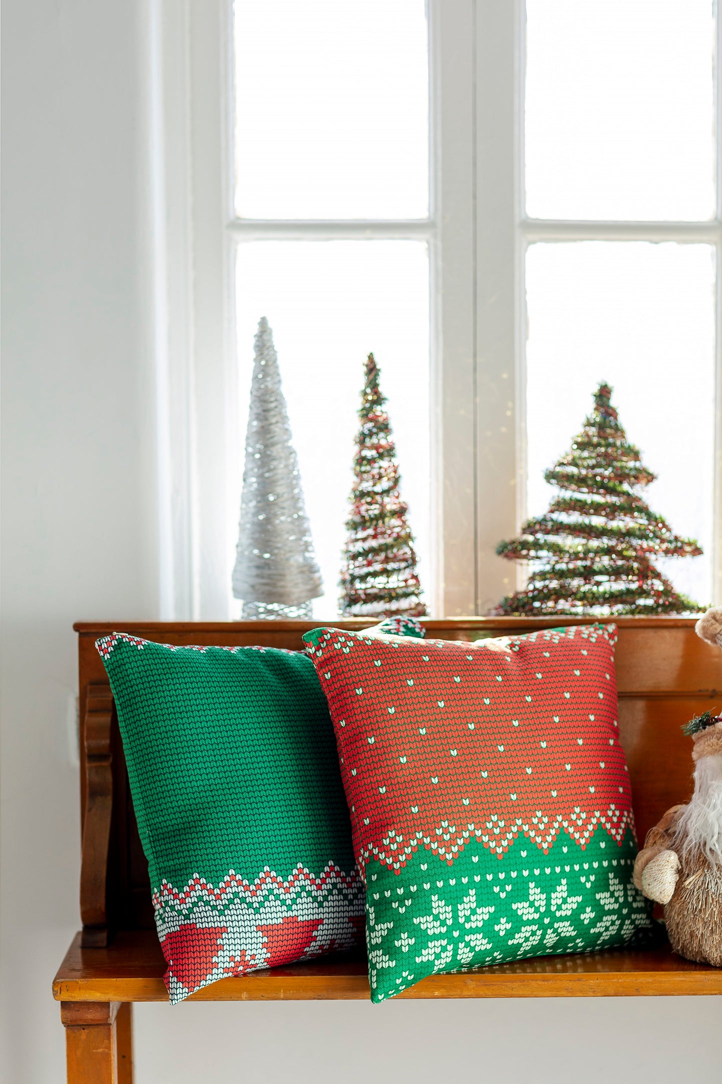 Christmas Themed Cushion Throw Pillow