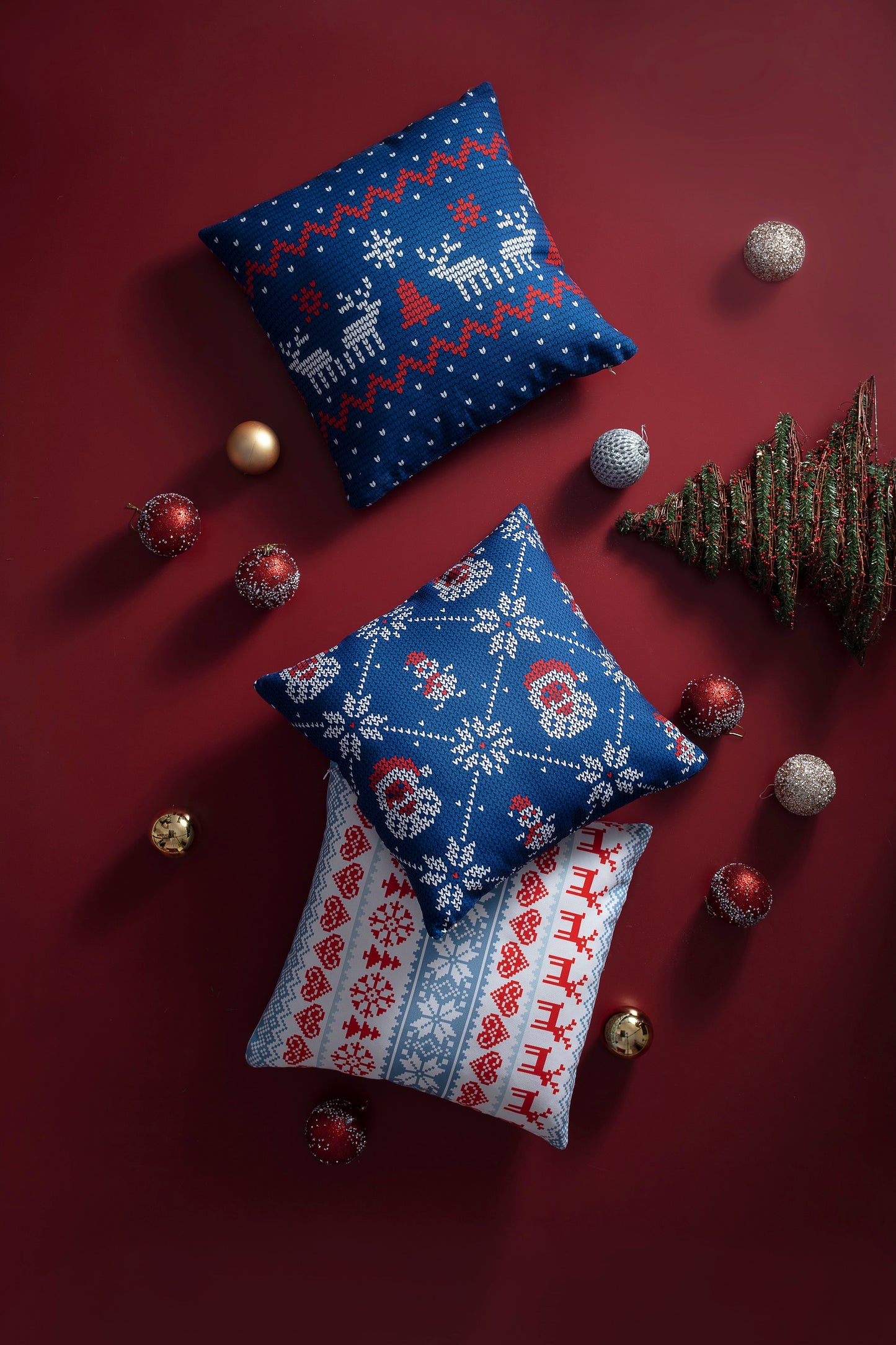 Christmas Themed Cushion Throw Pillow