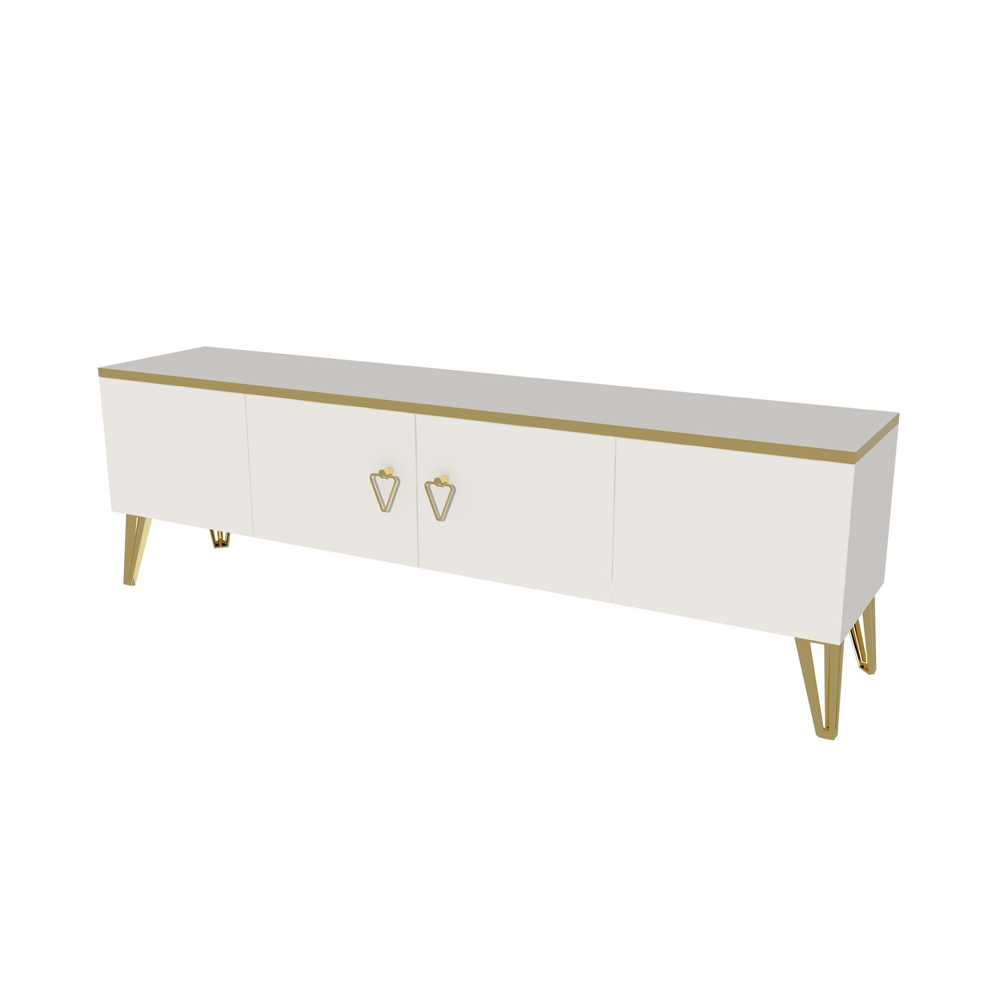 Apine TV Stand with Cabinets - Destina Home