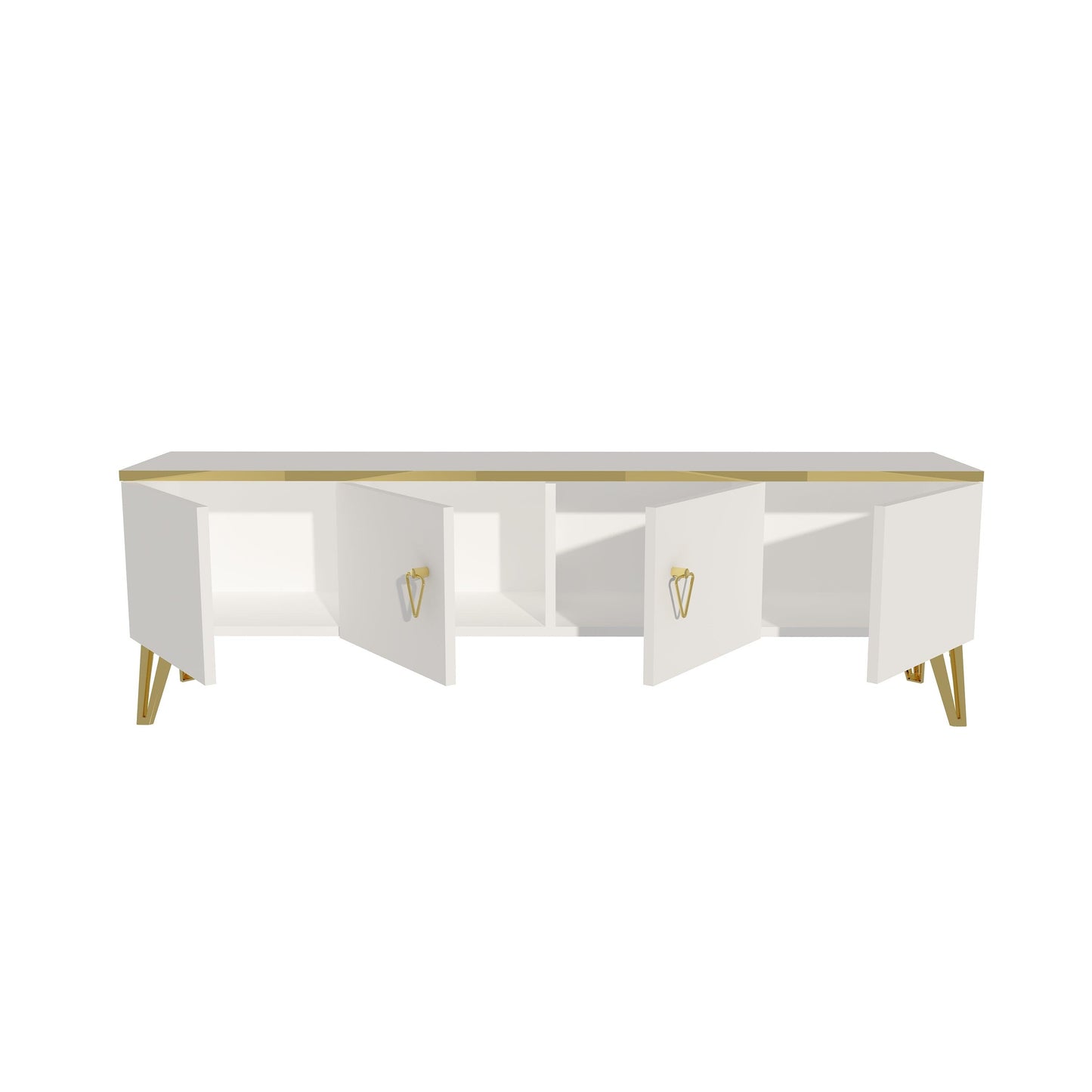 Apine TV Stand with Cabinets - Destina Home