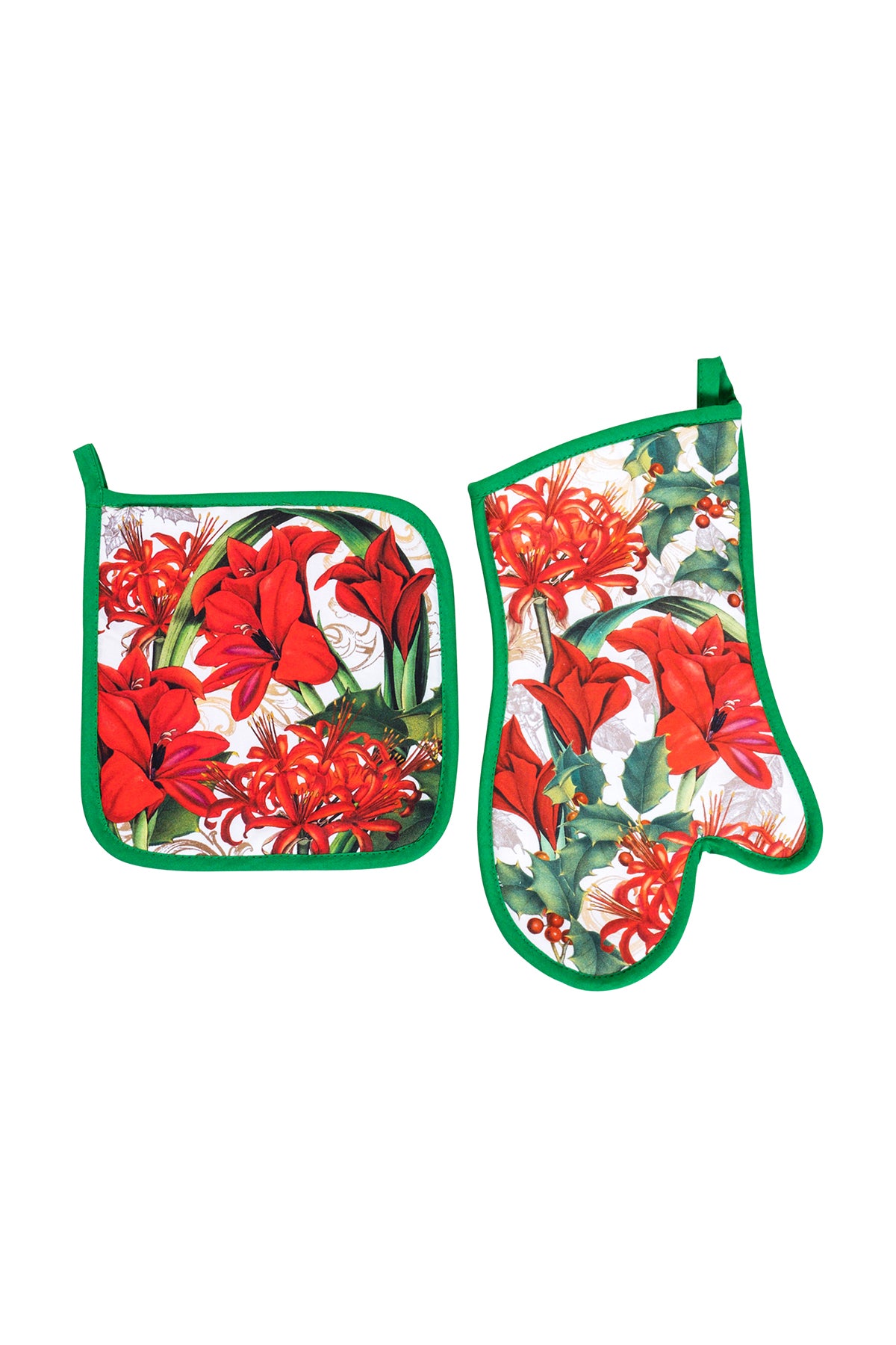 oven mittens, oven handle & mitten set, oven glove, kitchen textile, kitchen linens