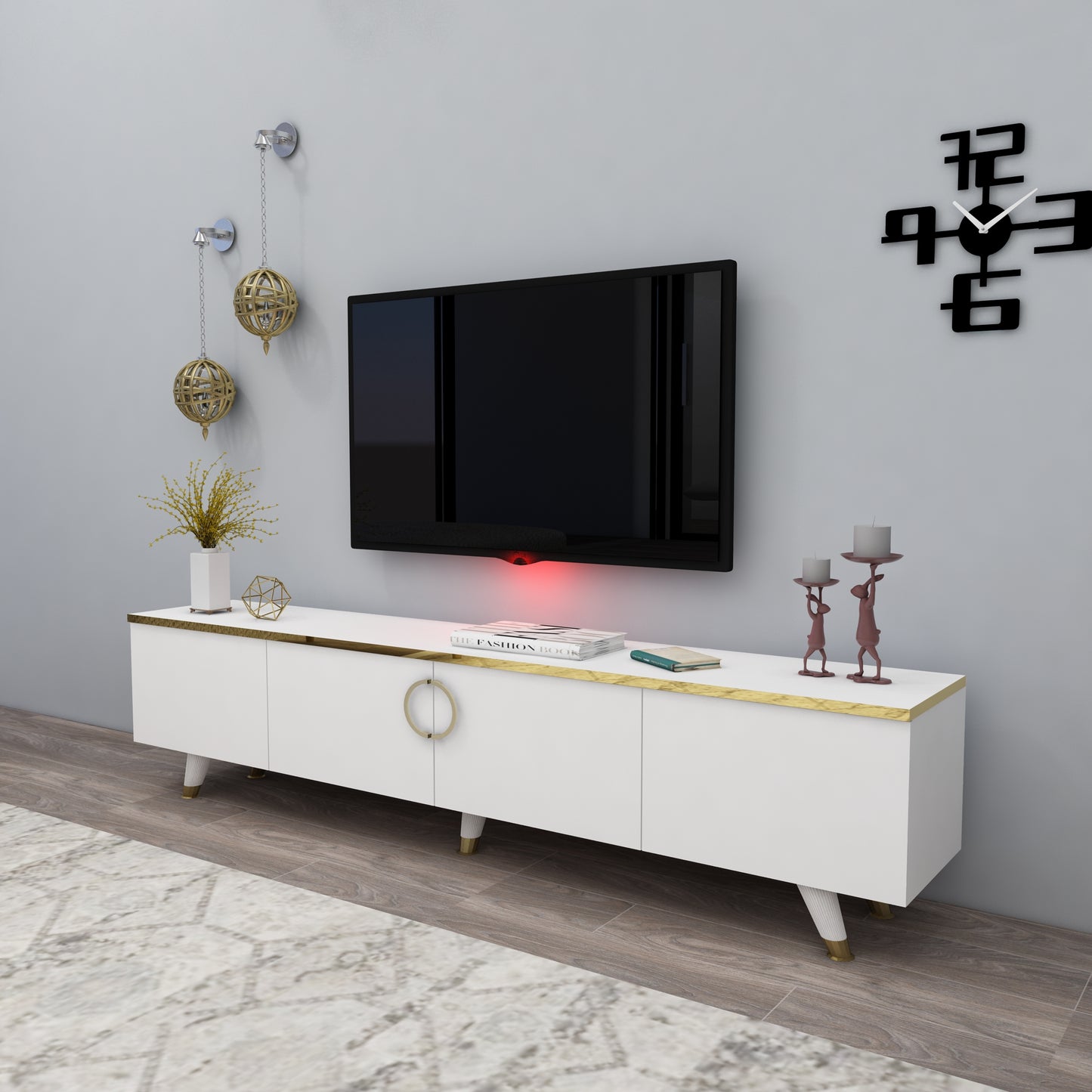 Meuble TV avec armoires Plana