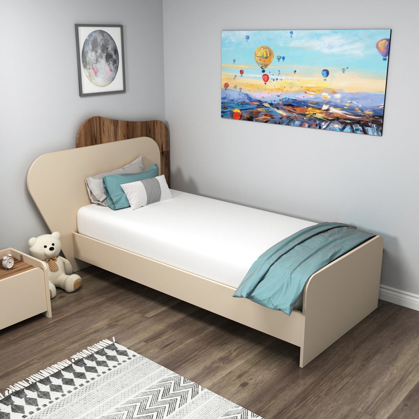Babel Bedstead Bed Frame with Headboard