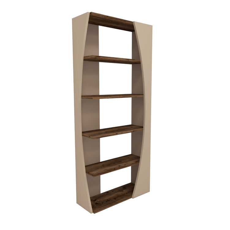 Bookcase, Bookshelf, Shelving Unit, Shelf, Metal Wood Bookcase, 