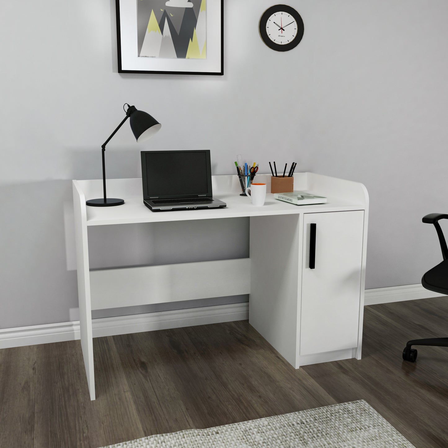 Luses Computer Desk with Cabinet