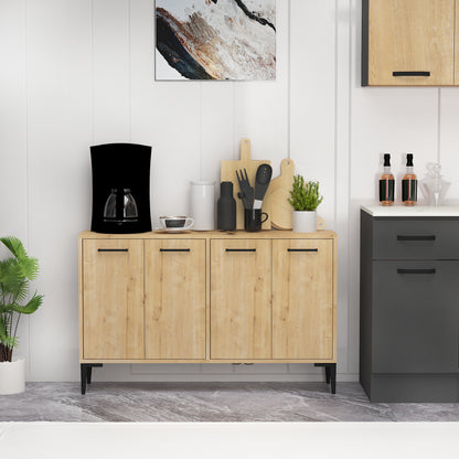Frezya - Enfilade, Meuble TV et Bar à Boissons Modernes à 4 Portes
