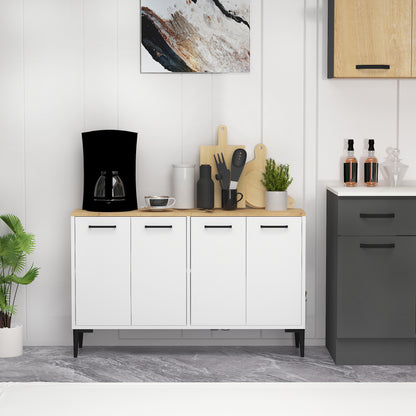 Frezya - Enfilade, Meuble TV et Bar à Boissons Modernes à 4 Portes