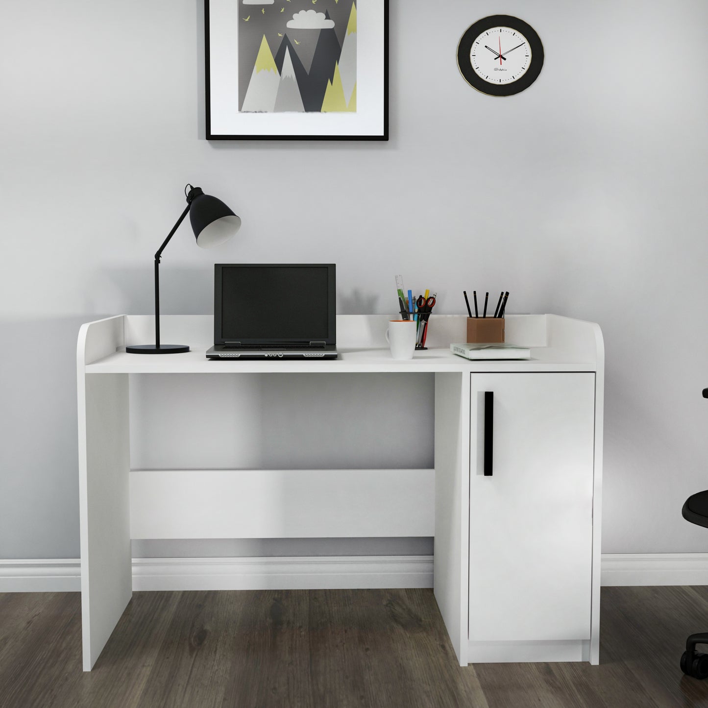 Luses Computer Desk with Cabinet