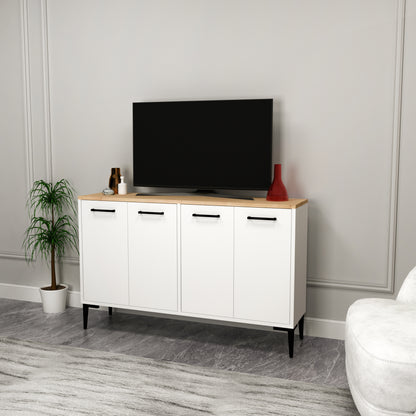 Frezya - Enfilade, Meuble TV et Bar à Boissons Modernes à 4 Portes