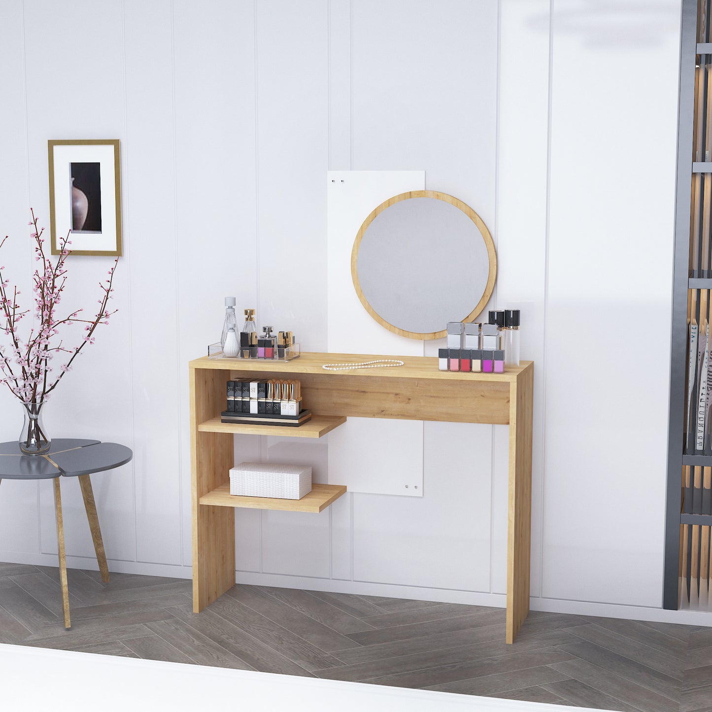 Dali Freestanding Makeup Vanity Table with Mirror