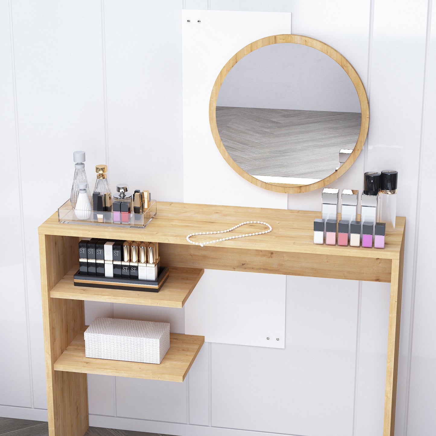 Dali Freestanding Makeup Vanity Table with Mirror