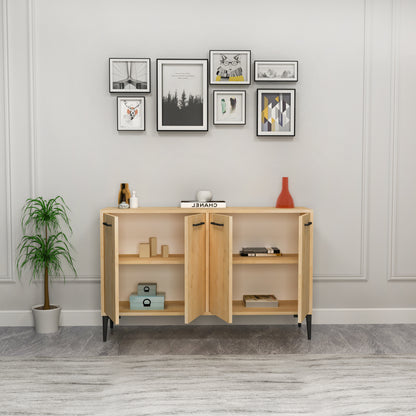 Frezya - Enfilade, Meuble TV et Bar à Boissons Modernes à 4 Portes