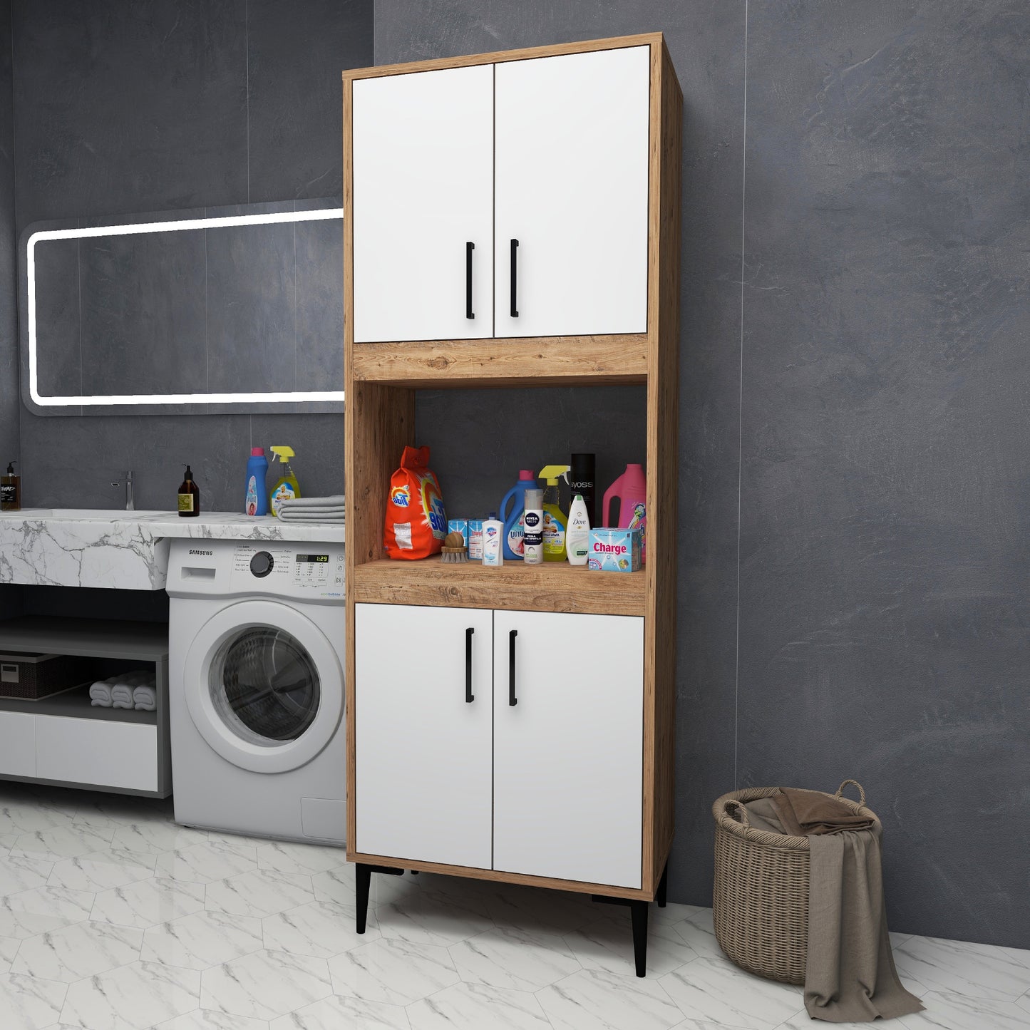 Aera Bathroom Cabinet with Shelves