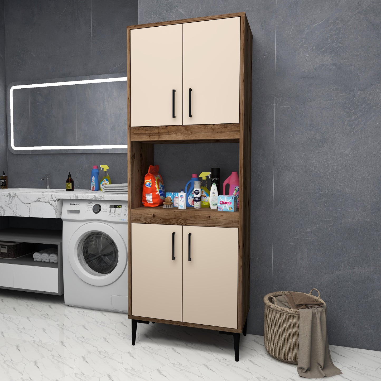 Aera Bathroom Cabinet with Shelves