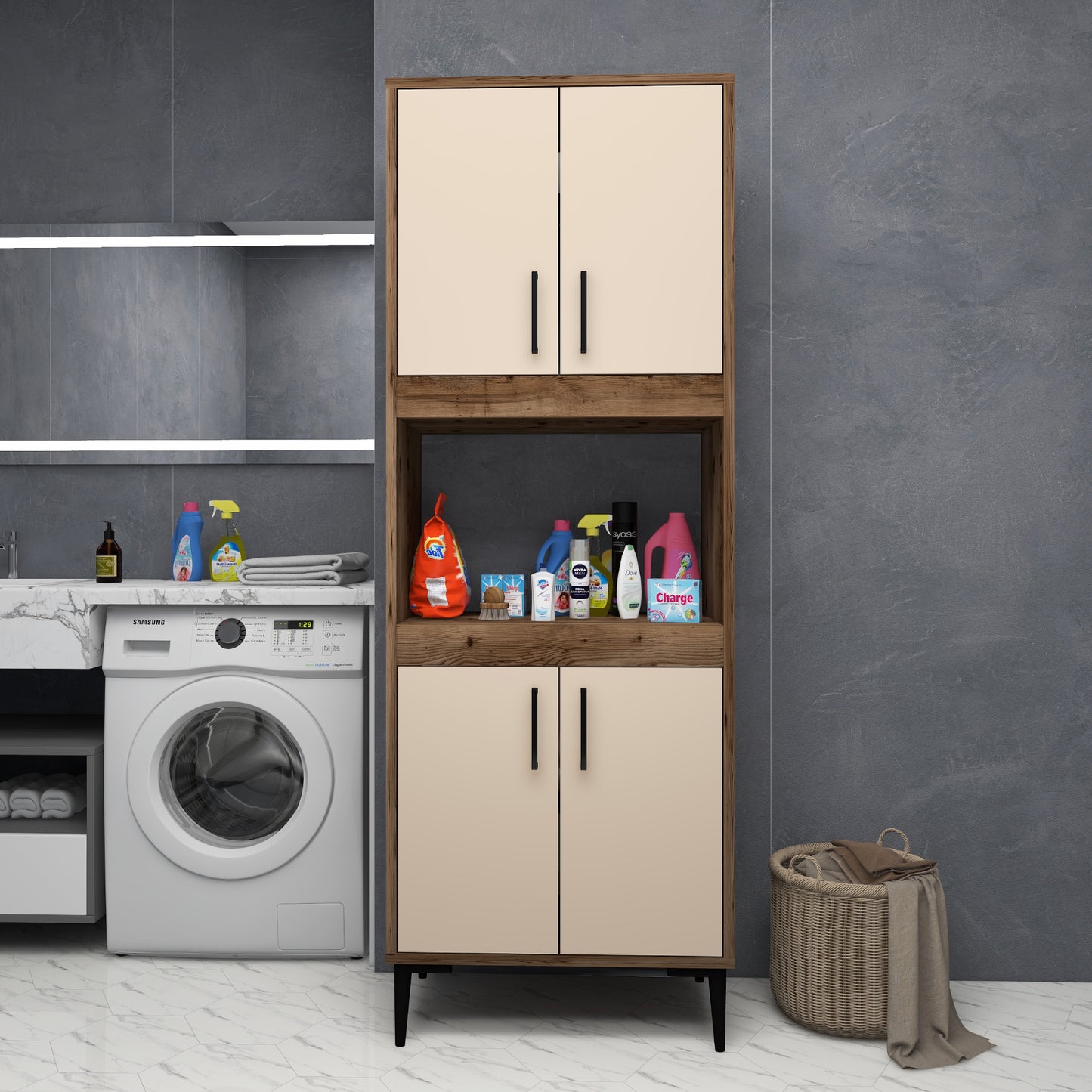 Aera Bathroom Cabinet with Shelves