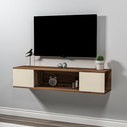Alfie Floating TV Stand with Shelves
