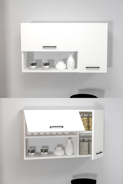 Akasya Multi Purpose Wall Mounted Cabinet Shelf