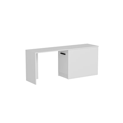 Akser 180 cm Wide Computer Desk with Cabinet