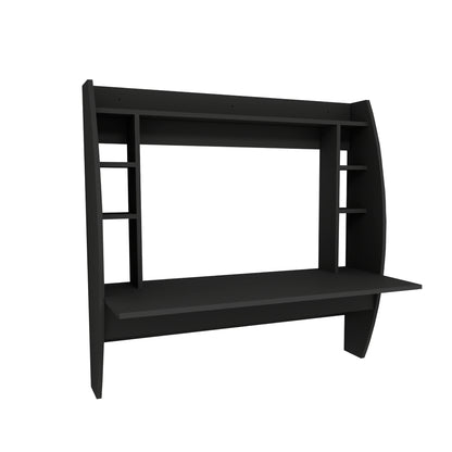 Buglem Floating Computer Desk with Shelves