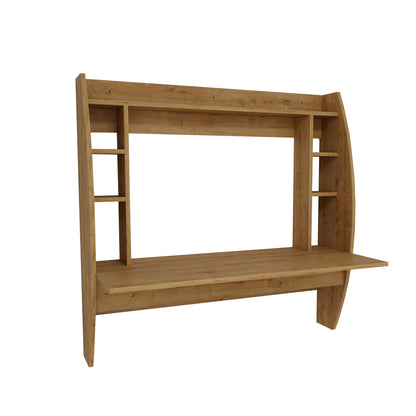 Buglem Floating Computer Desk with Shelves