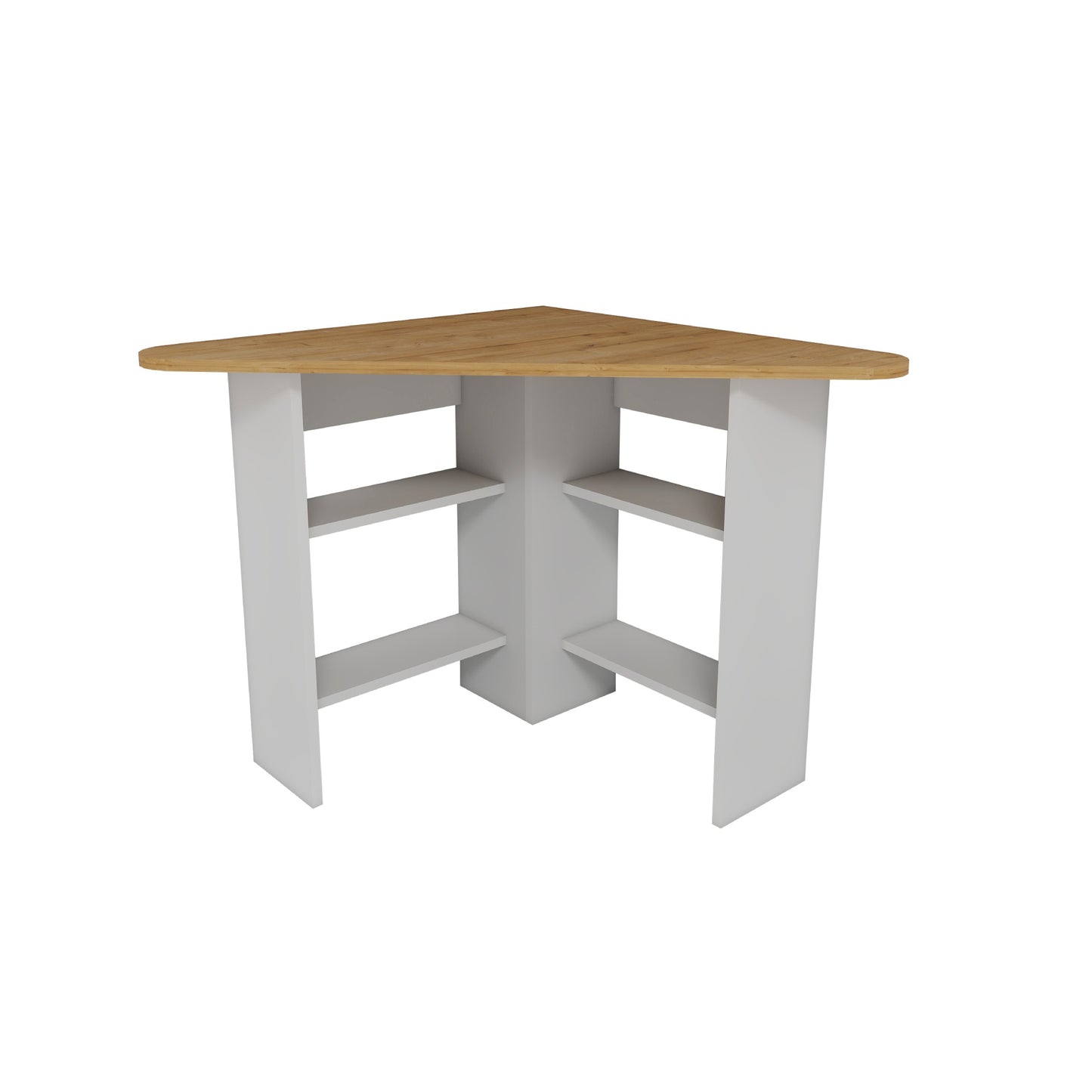 Corner Computer Desk with Shelves