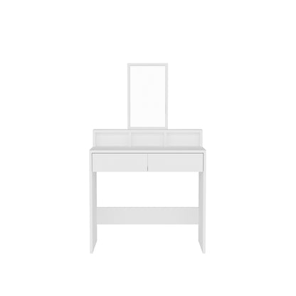 Luna Freestanding Compact Makeup Vanity Table with Mirror