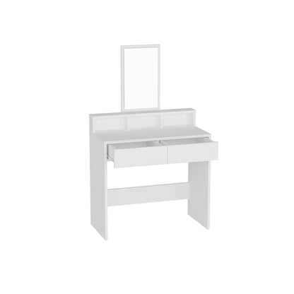 Luna Freestanding Compact Makeup Vanity Table with Mirror
