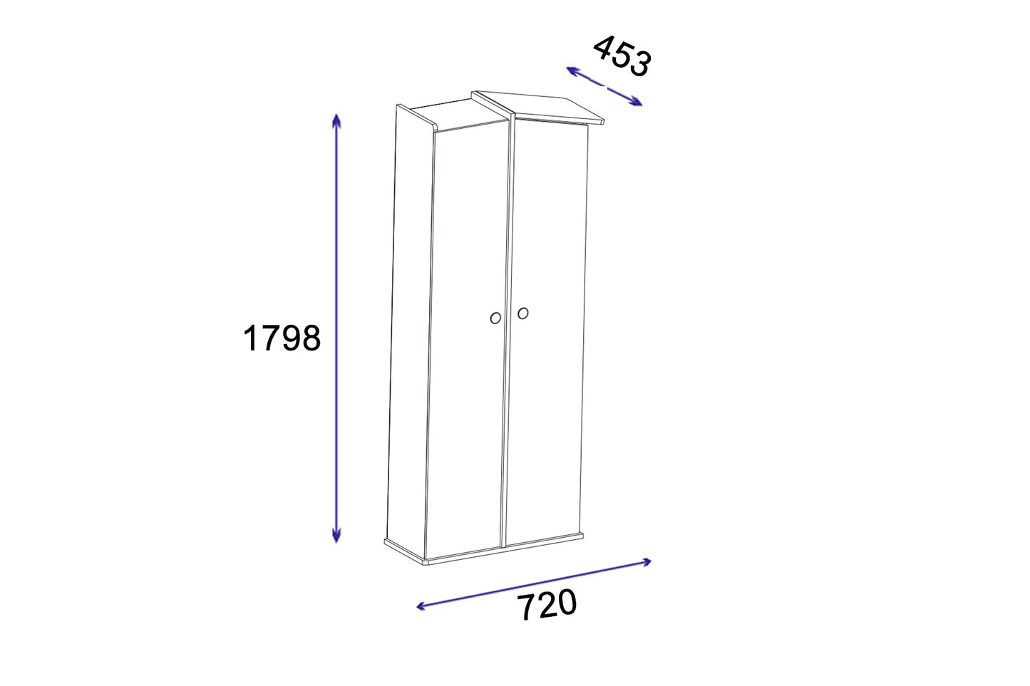 Kids Room Collection - Bookcase, Desk, Wardrobe, Bedstead & Nightstand Valentino