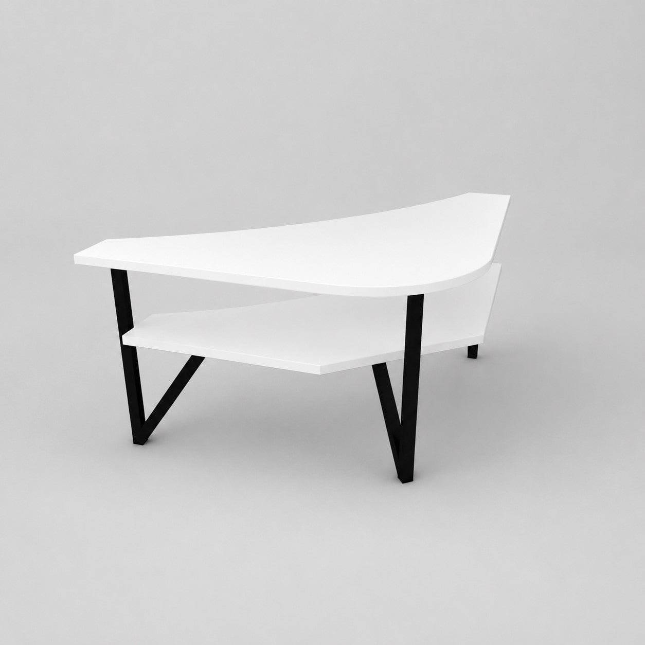 Mueble de TV esquinero y centro de entretenimiento Kiberya