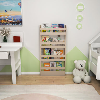 Ilaria 4 Tier Montessori Kids Bookshelf Shelving Unit