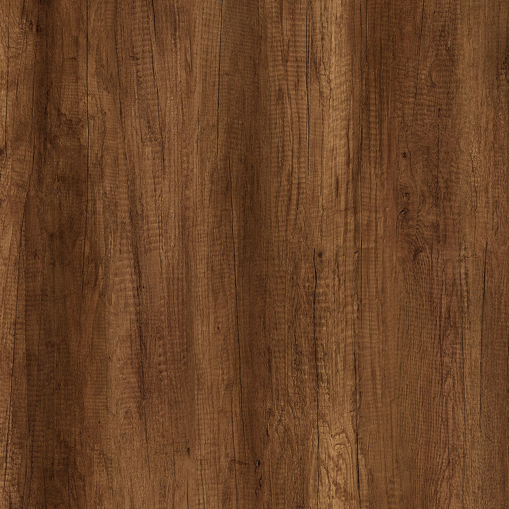 Close-up of a wooden surface with a rich brown color and visible grain pattern.