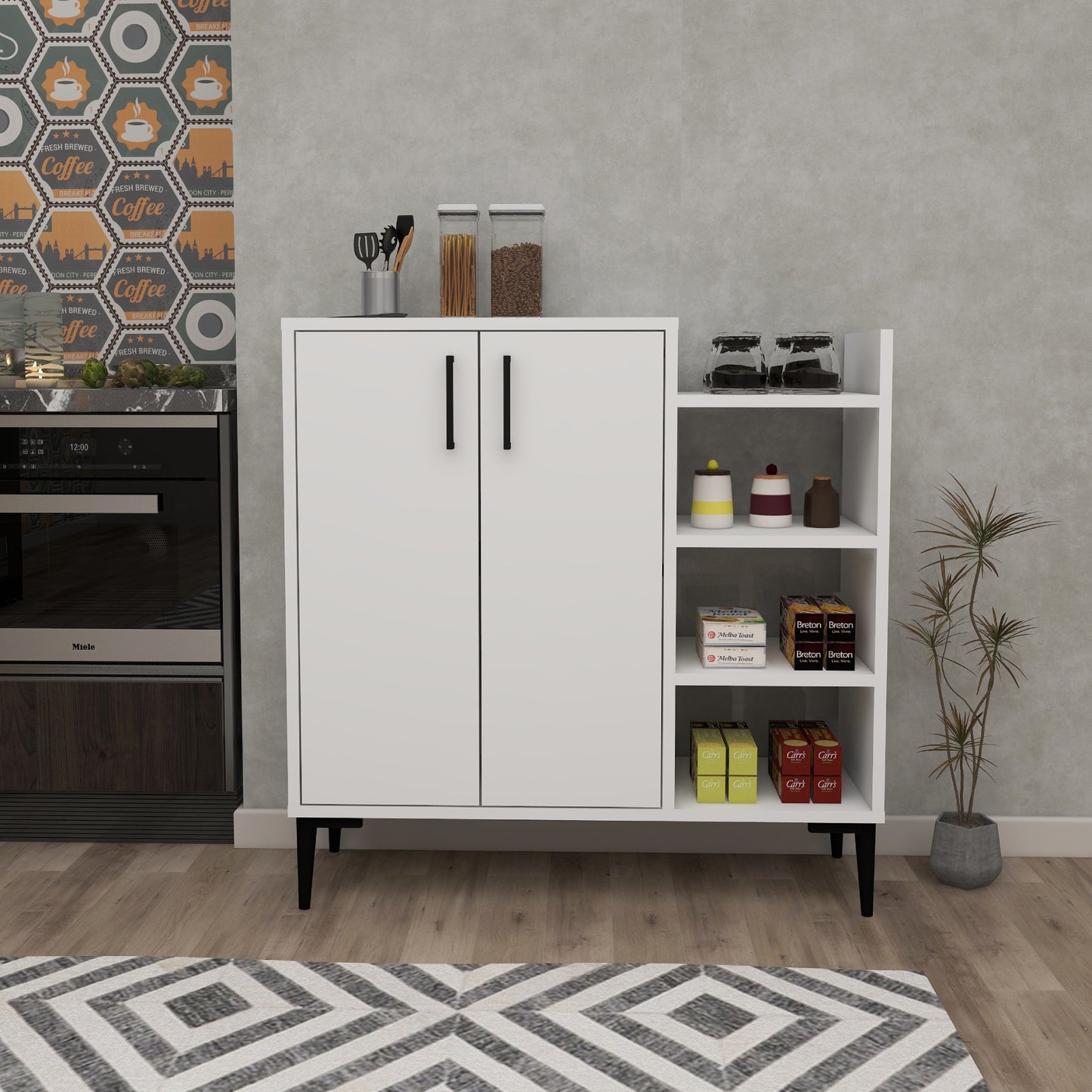 Leskar Kitchen Cabinet with Shelves