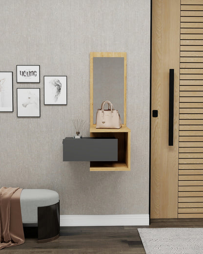 Stella Console Table Dresuar with Drawer and Mirror