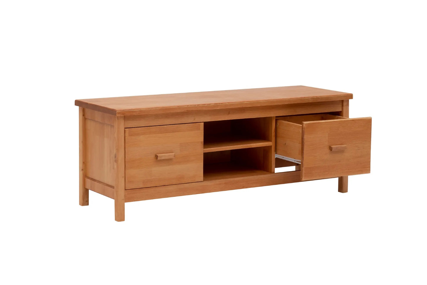 Solid Pine Wood Handmade TV Stand with Storage Drawers and Shelves for TVs up to 60" Dawn