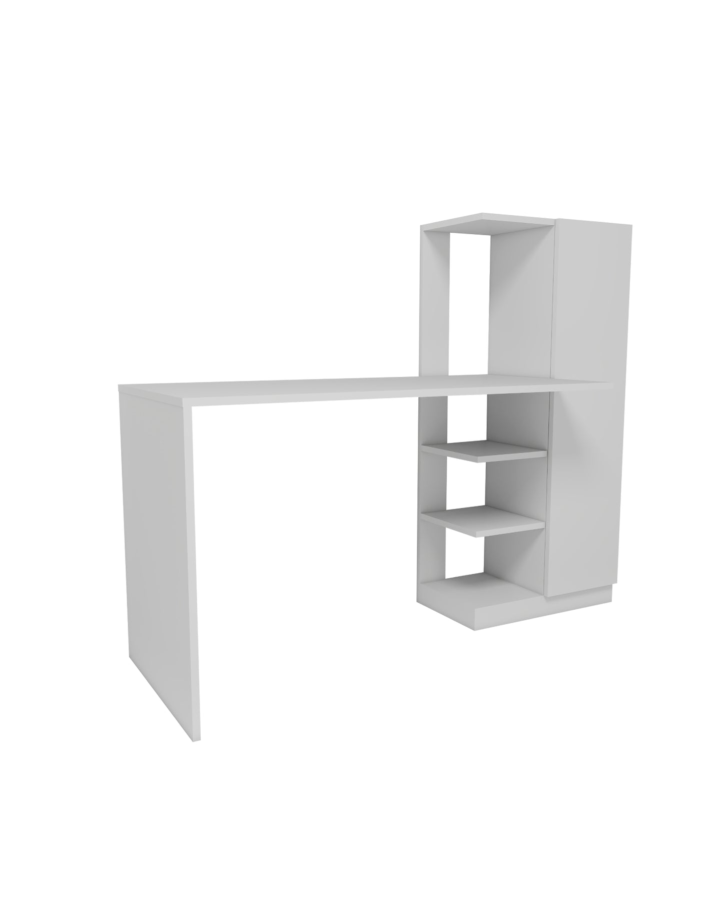 Yagiz Computer Desk with Cabinet & Shelves