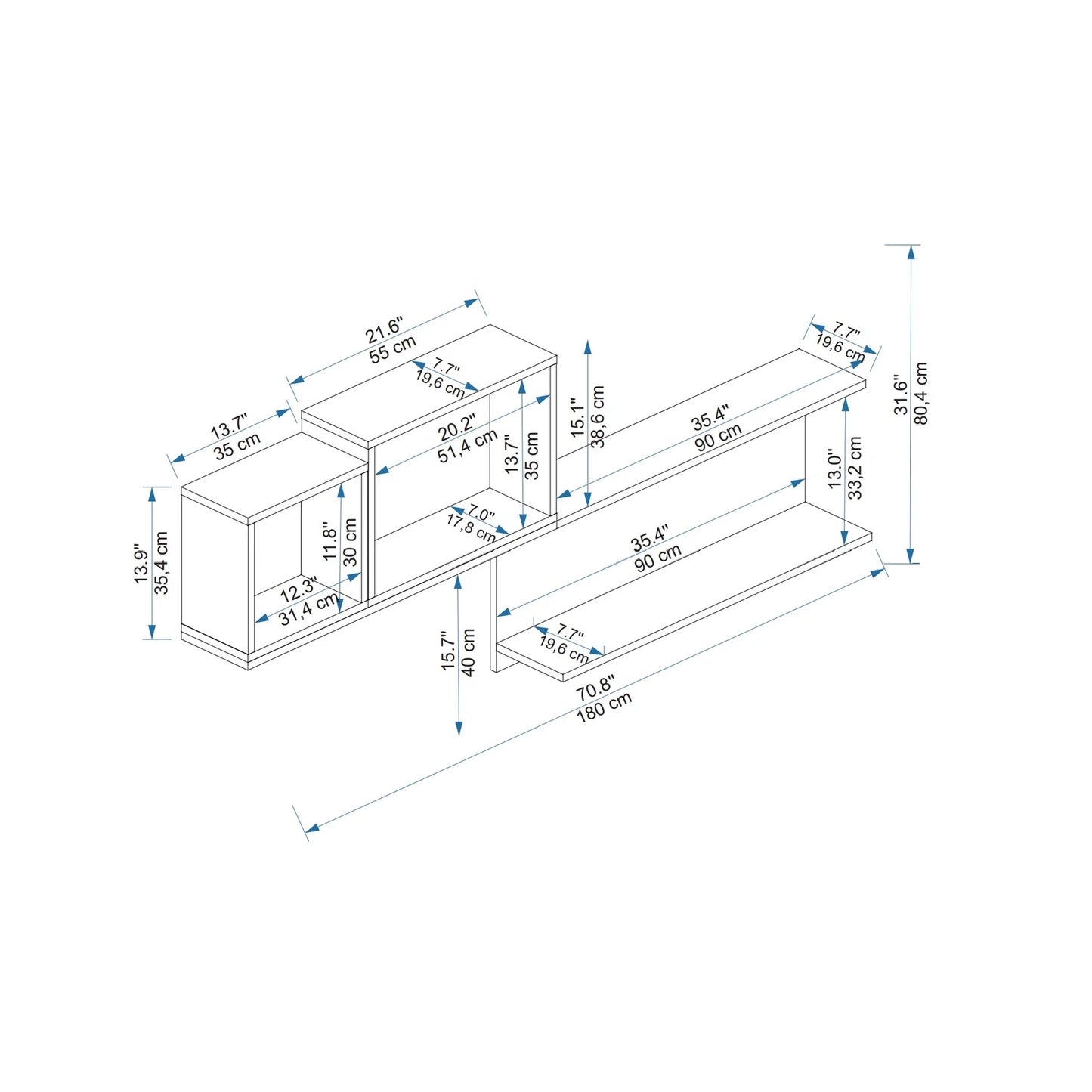 Étagère murale Achille 
