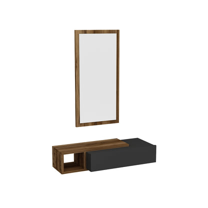Vien Console Table Dresuar with Drawer, Mirror