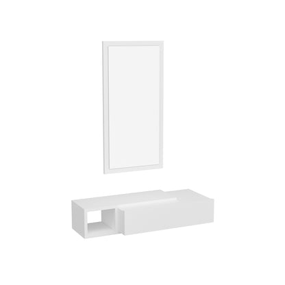 Vien Console Table Dresuar with Drawer, Mirror