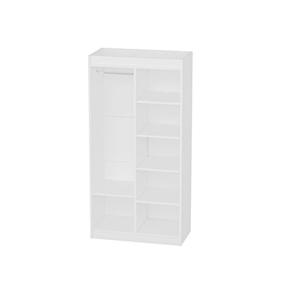 Akser Wardrobe with 2 Doors and 7 Shelves