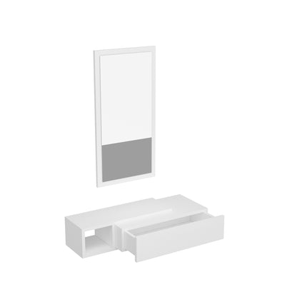 Vien Console Table Dresuar with Drawer, Mirror