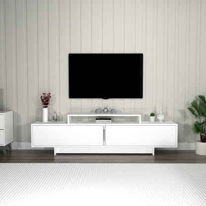 Gaia TV Stand and Entertainment Center with Storage Cabinets for TVs up to 78"