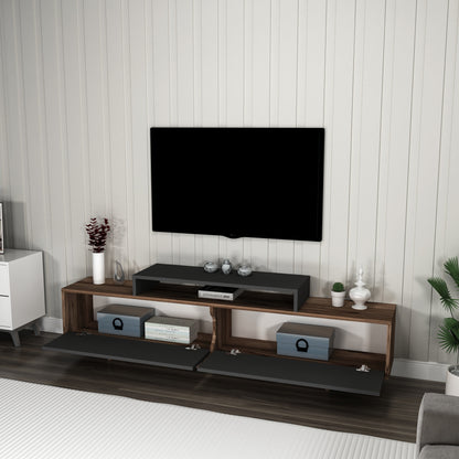 Gaia TV Stand and Entertainment Center with Storage Cabinets for TVs up to 78"