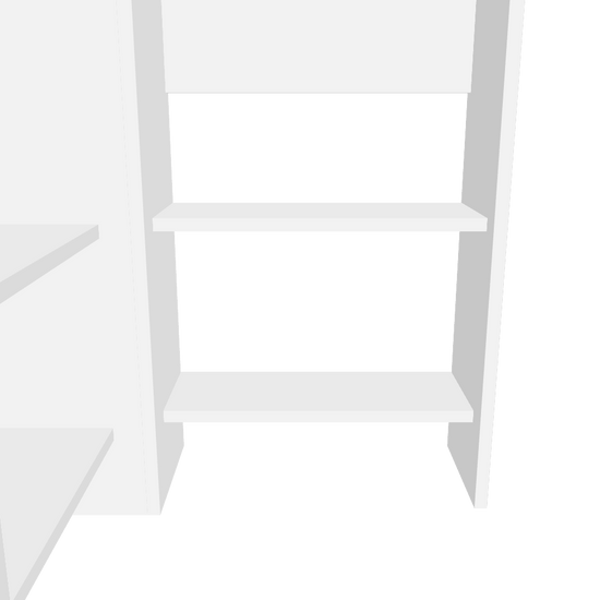 3D-model-modern-white-corner-computer-desk-4-shelves-105cm